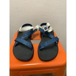 Chaco Fat Tire Collab Womens 7 Blue Tie dye Strappy Sandals Shoes